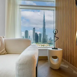 شقة Upgraded With Stunning Burj Khalifa View